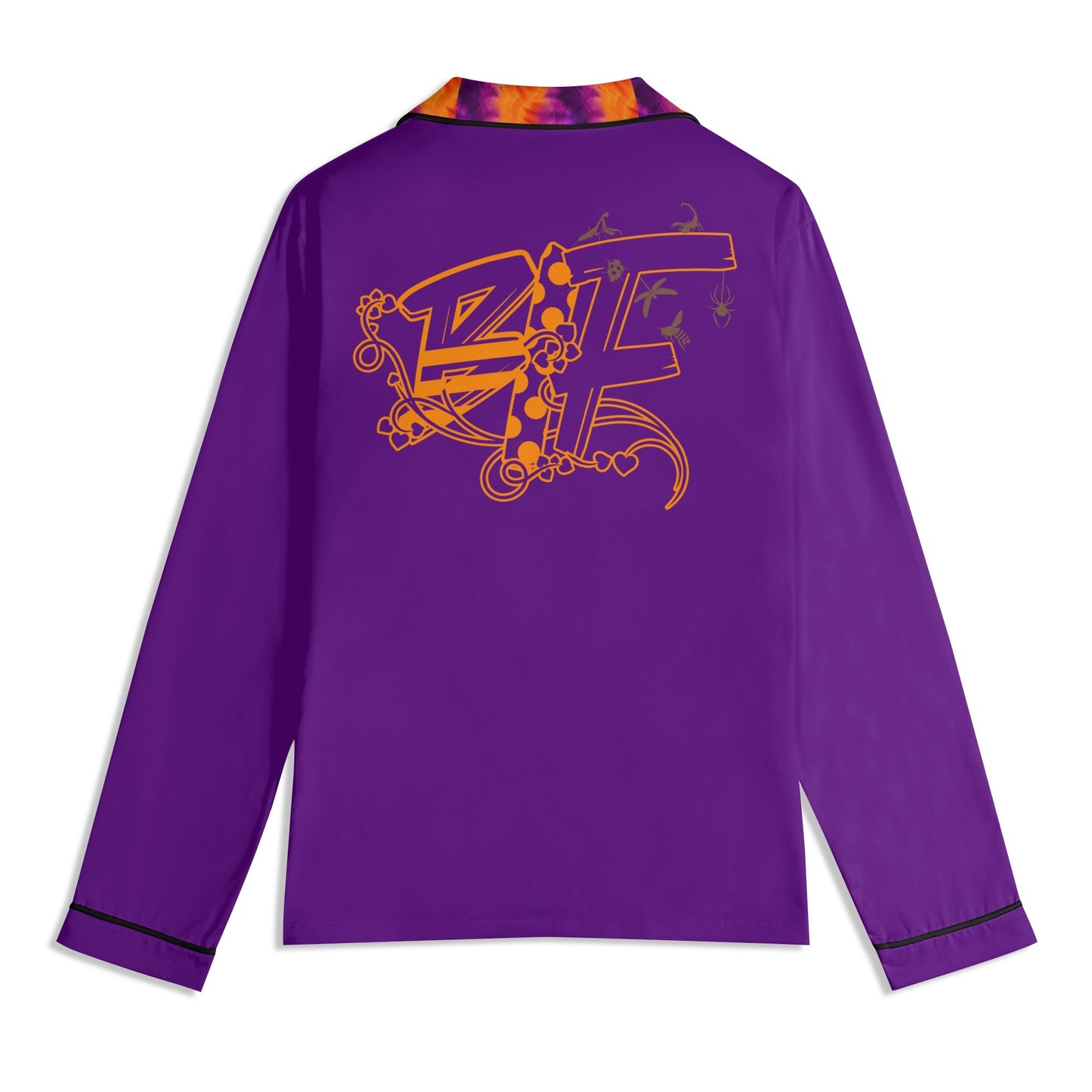 Blk Insct Famili Unisex Long Sleeve Adult Pajama Set
