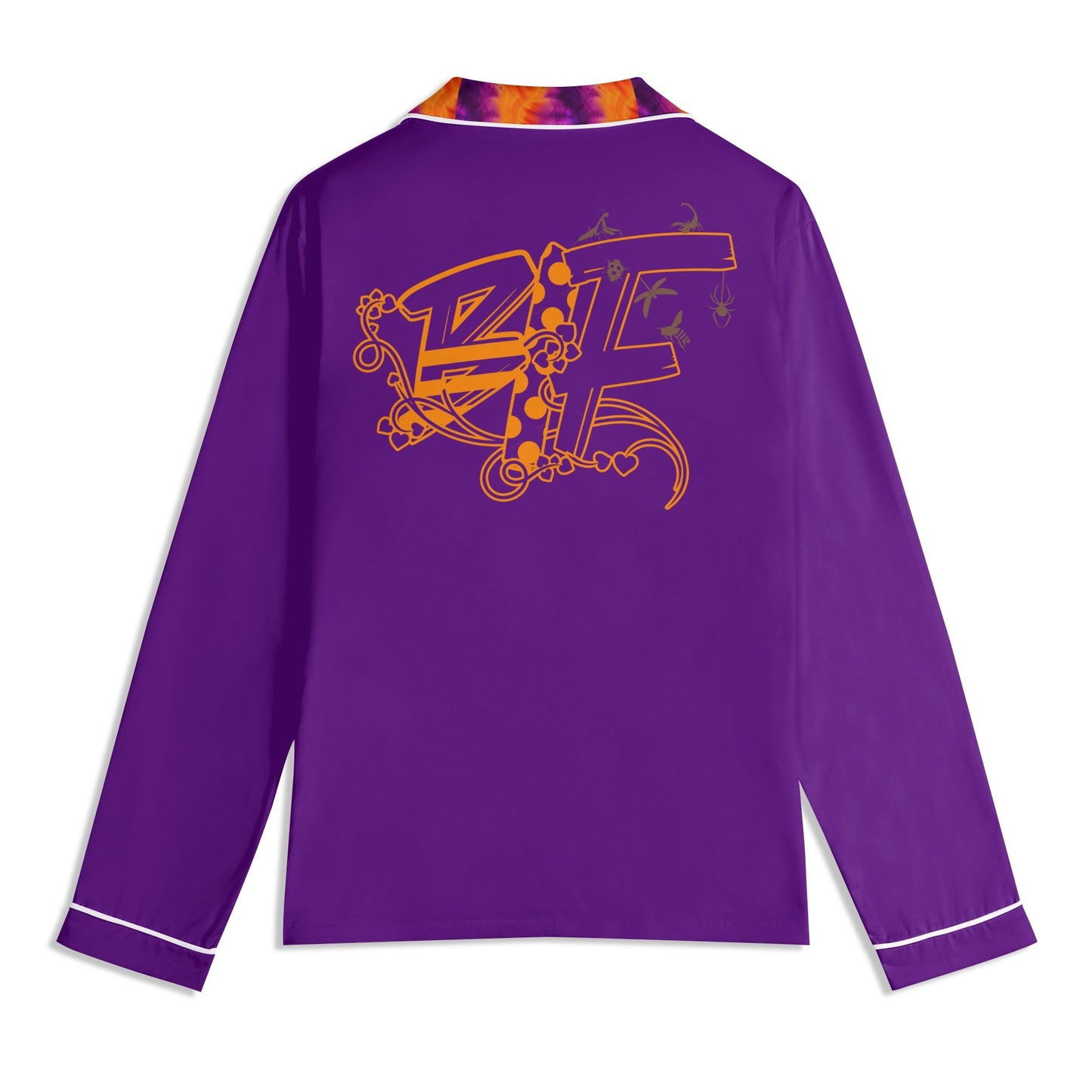 Blk Insct Famili Unisex Long Sleeve Adult Pajama Set