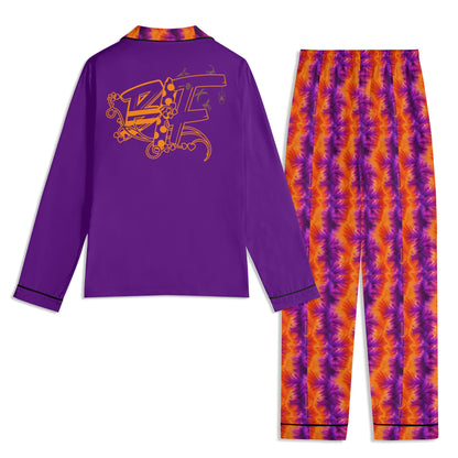 Blk Insct Famili Unisex Long Sleeve Adult Pajama Set
