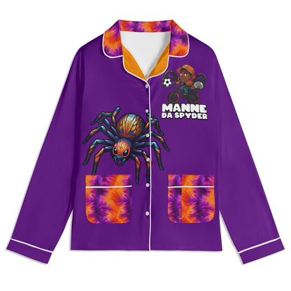 Blk Insct Famili Unisex Long Sleeve Adult Pajama Set