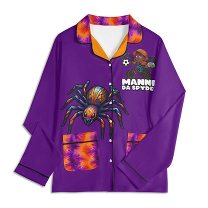 Blk Insct Famili Unisex Long Sleeve Adult Pajama Set