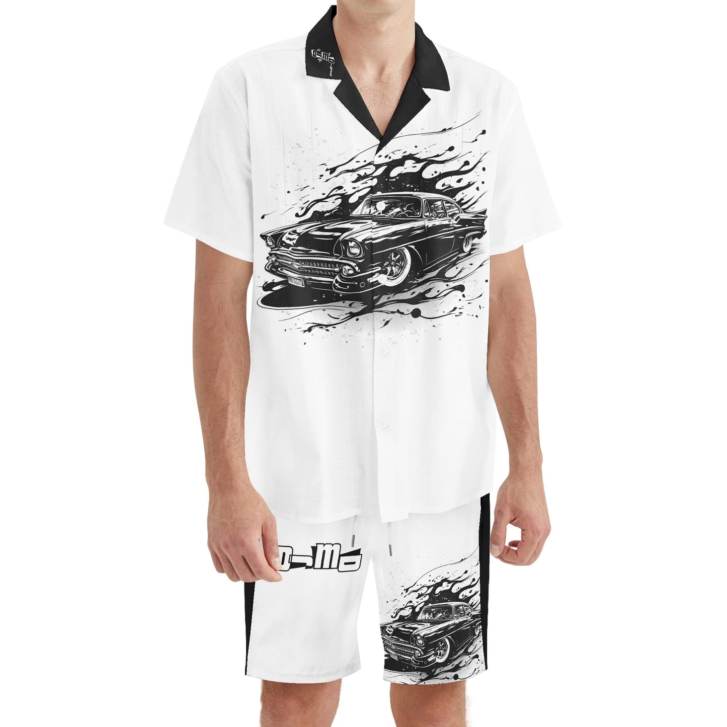 Dnt Juge My Different Mens Regular Fit Hawaiian Short Sleeve Shirt and Shorts Set