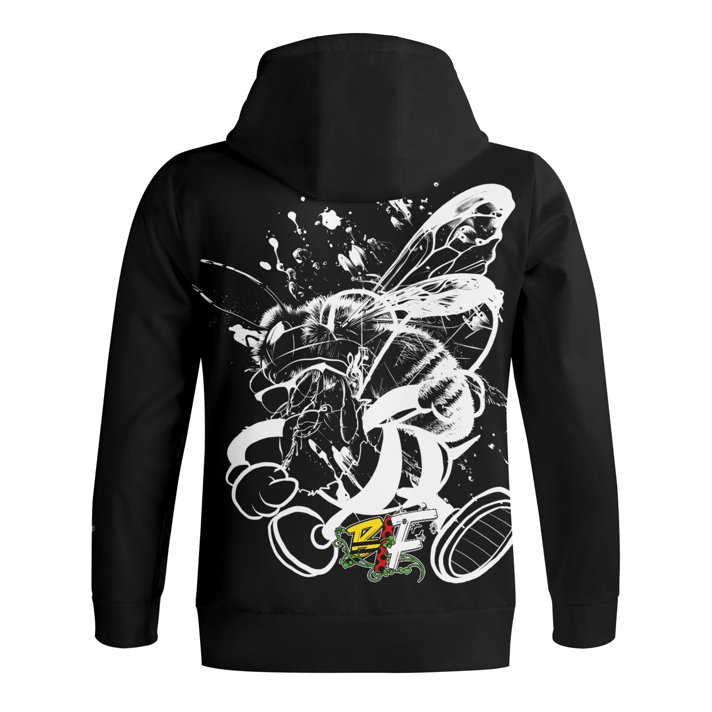 I Bee Incredible Adult Full Zip Turtleneck Hoodie Streetwear