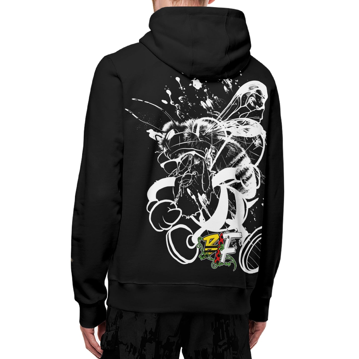 I Bee Incredible Adult Full Zip Turtleneck Hoodie Streetwear