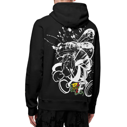 I Bee Incredible Adult Full Zip Turtleneck Hoodie Streetwear