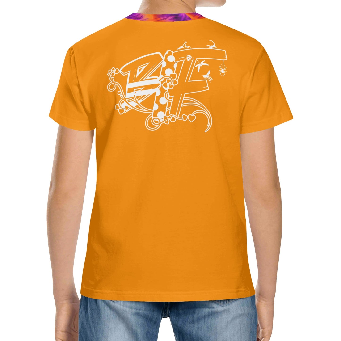 BLK Insct Famili Kids All Over Print Short Sleeve T-Shirt