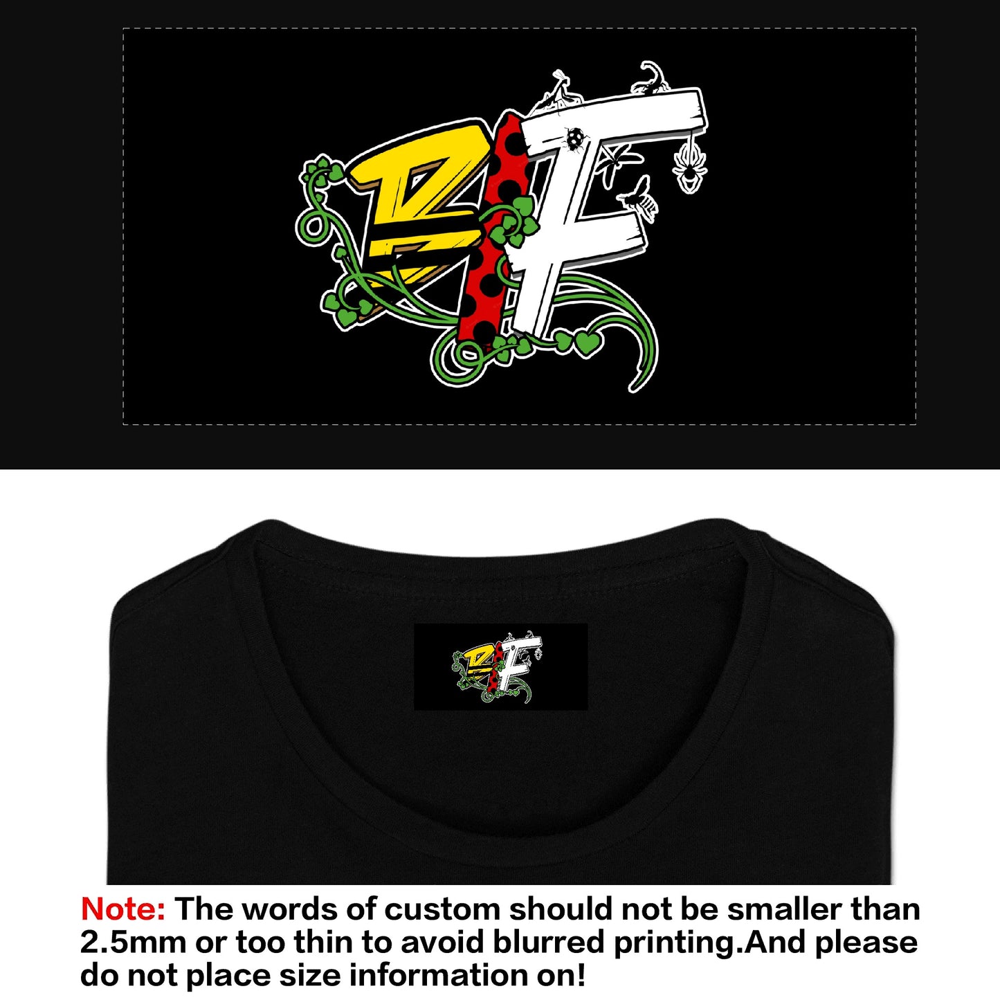 BLK Insct Famili Kids All Over Print Short Sleeve T-Shirt