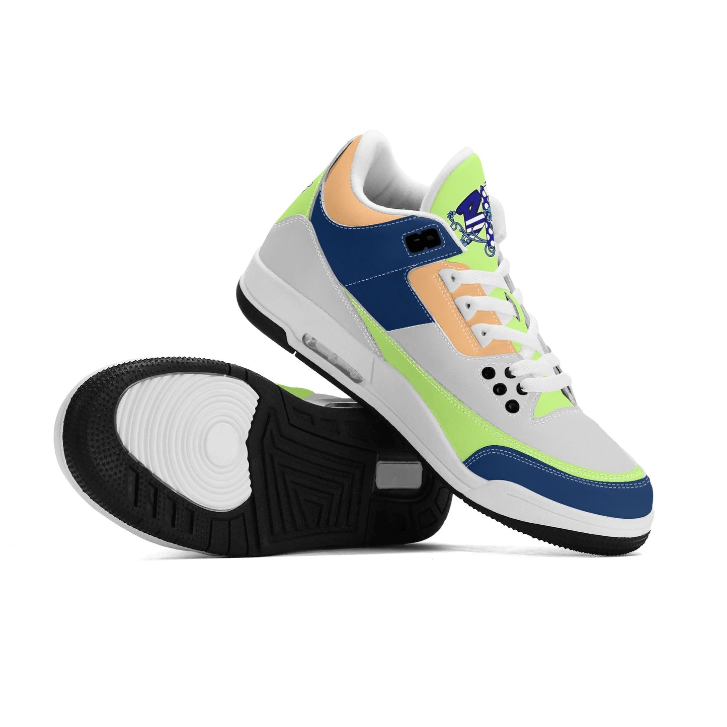 BLK INSCT FAMILI Mens High Top Retro Leather Basketball Sneakers