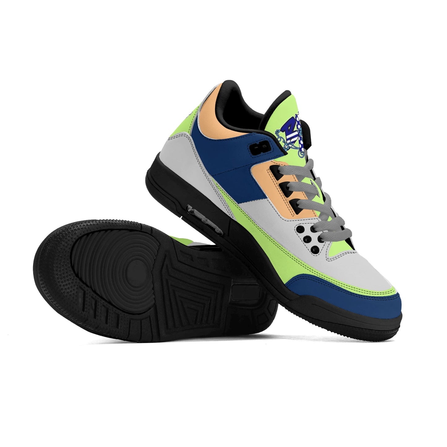 BLK INSCT FAMILI Mens High Top Retro Leather Basketball Sneakers