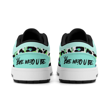 Bee Who U Be Womens Premium PU Leather Low Top Sneakers-V2
