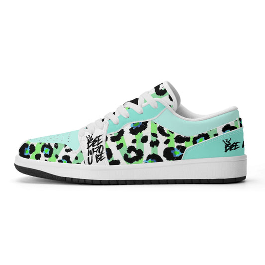 Bee Who U Be Womens Premium PU Leather Low Top Sneakers-V2