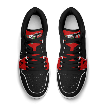 Blk Insct Famili Womens Premium PU Leather Low Top Sneakers-V2