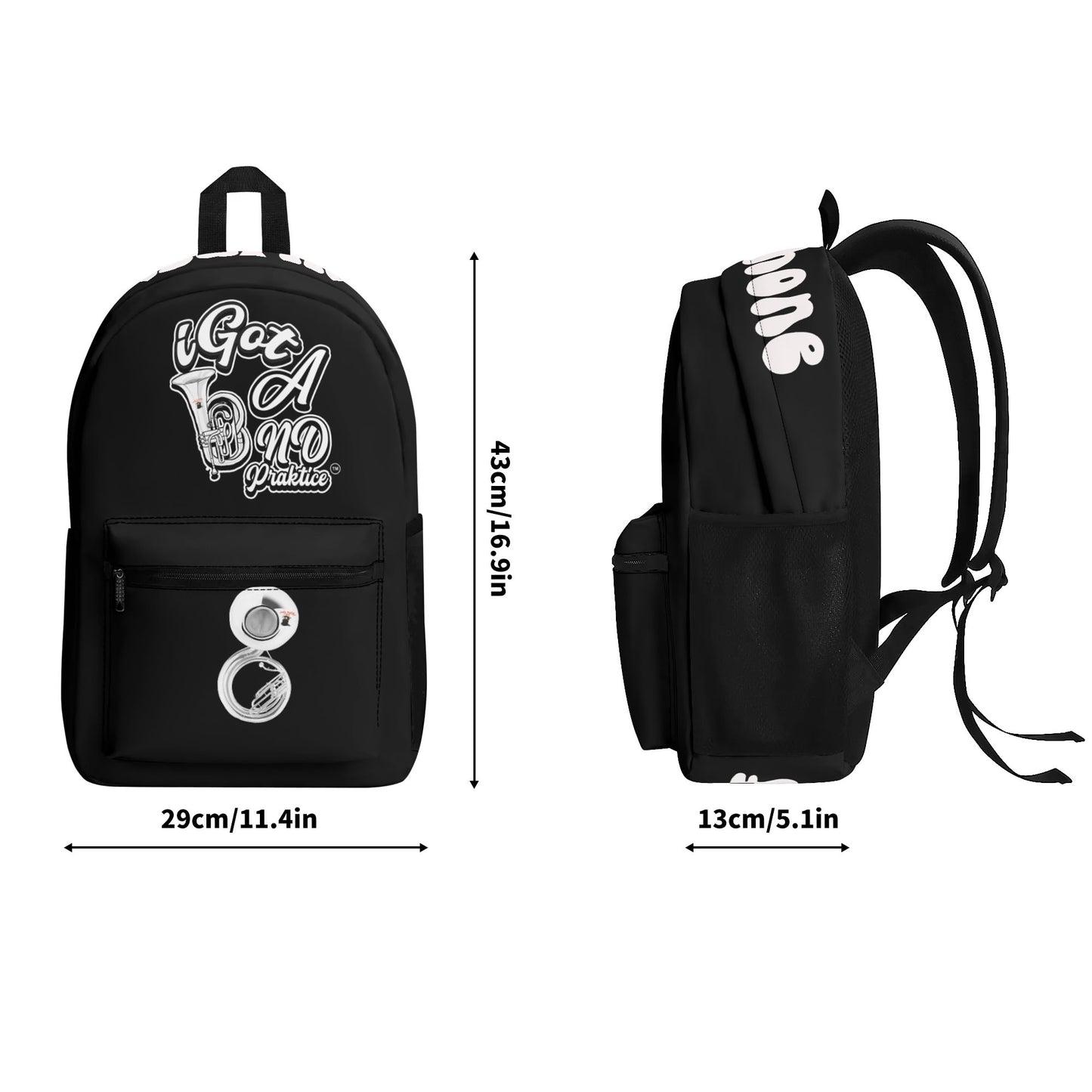 iGot Band Praktice All Over Print Polyester Vintage Backpack