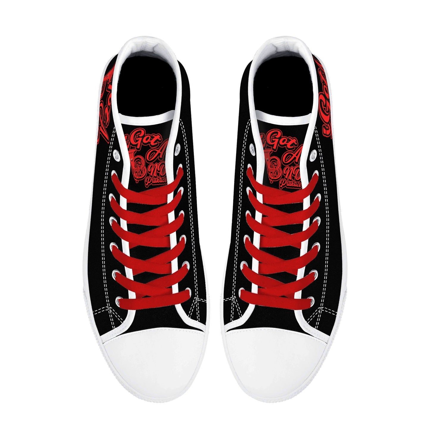 IiGot Band Praktice Mens High Top Canvas Shoes - Customized Tongue