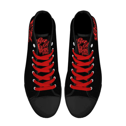 IiGot Band Praktice Mens High Top Canvas Shoes - Customized Tongue