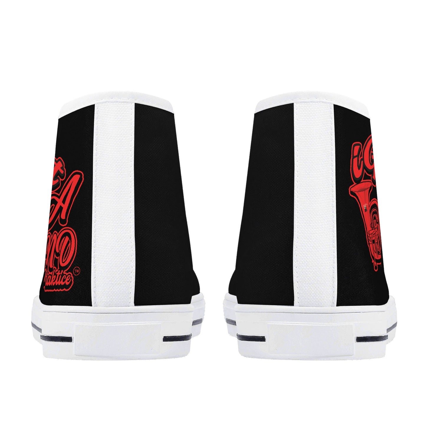 IiGot Band Praktice Mens High Top Canvas Shoes - Customized Tongue