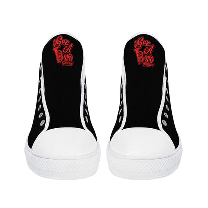 IiGot Band Praktice Mens High Top Canvas Shoes - Customized Tongue