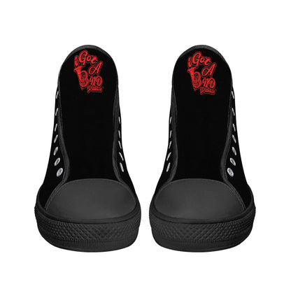 IiGot Band Praktice Mens High Top Canvas Shoes - Customized Tongue