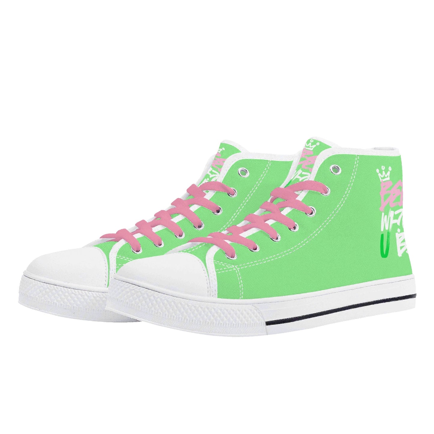 Bee Who U Be womens high top canvas sneakers