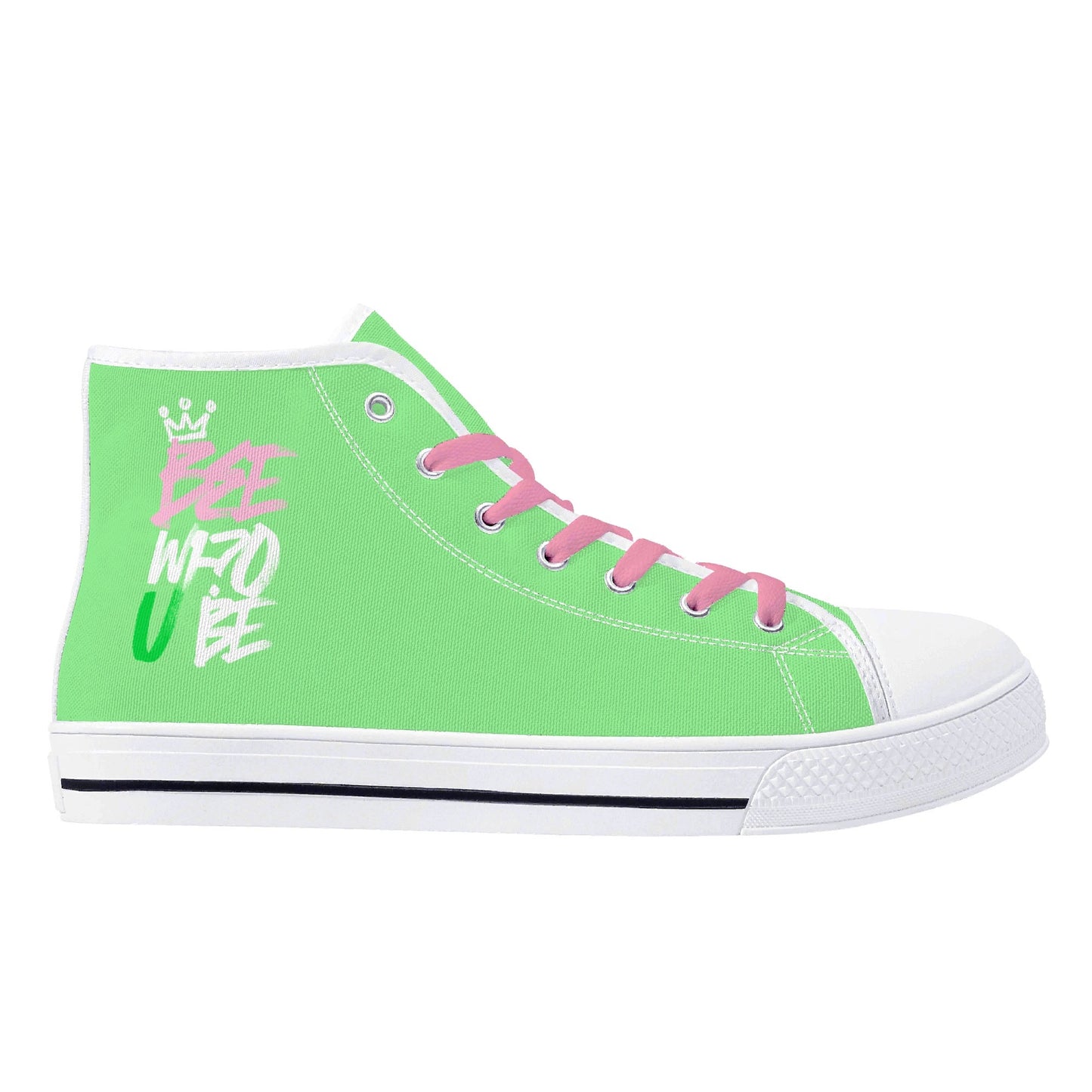 Bee Who U Be womens high top canvas sneakers