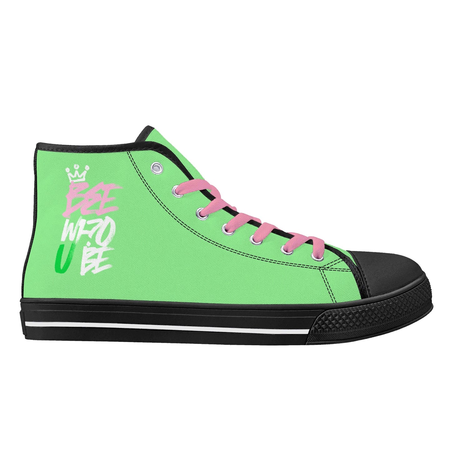 Bee Who U Be womens high top canvas sneakers