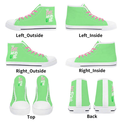 Bee Who U Be womens high top canvas sneakers