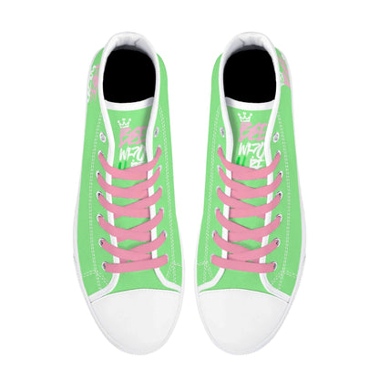 Bee Who U Be womens high top canvas sneakers