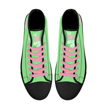 Bee Who U Be womens high top canvas sneakers