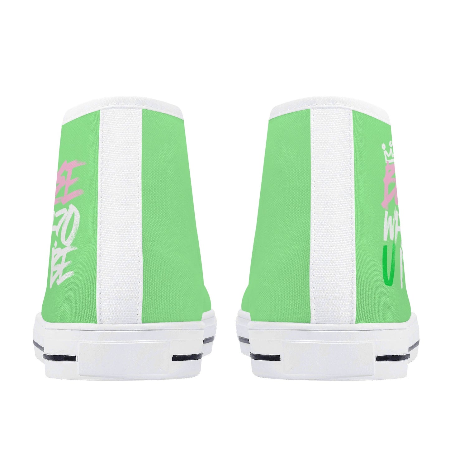Bee Who U Be womens high top canvas sneakers