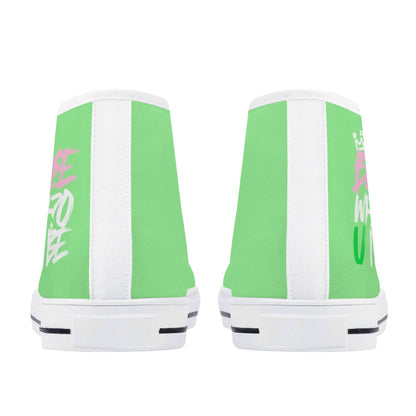 Bee Who U Be womens high top canvas sneakers