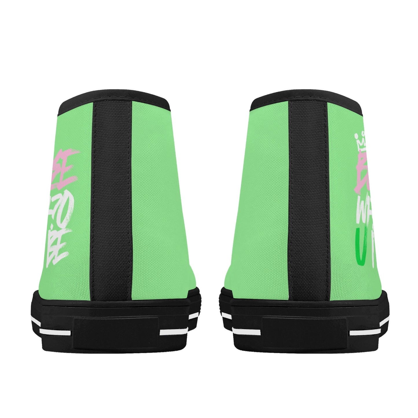 Bee Who U Be womens high top canvas sneakers