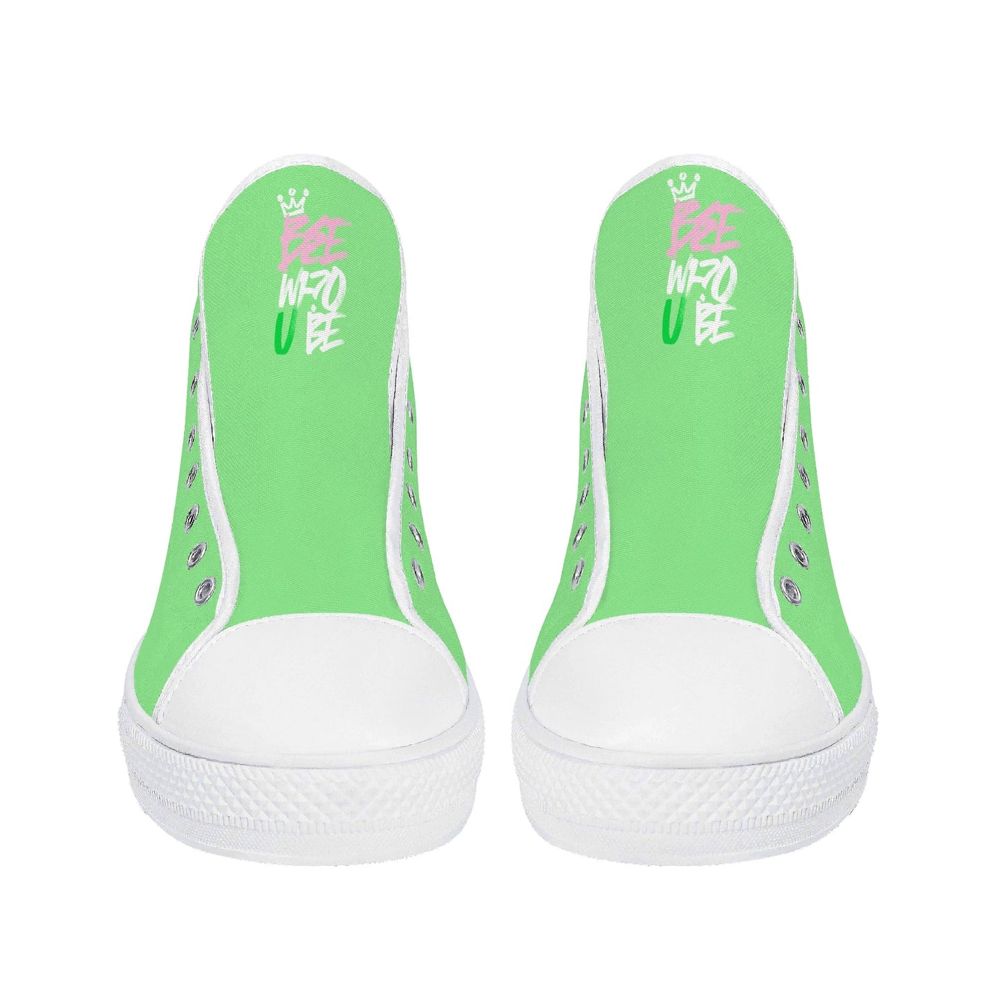 Bee Who U Be womens high top canvas sneakers