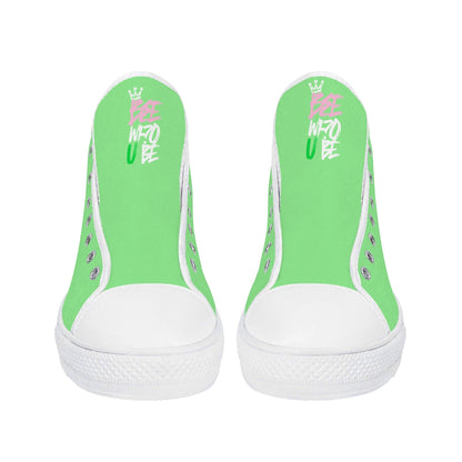 Bee Who U Be womens high top canvas sneakers
