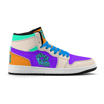 iGot Band Praktice Mens Premium PU Leather High Top Sneakers-V2