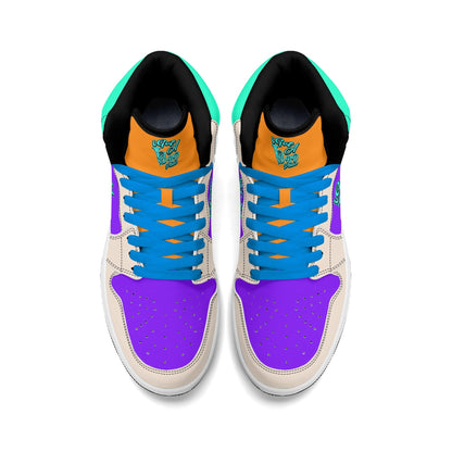 iGot Band Praktice Mens Premium PU Leather High Top Sneakers-V2
