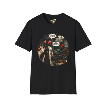 We Buzzin Comic Tee — 'I'm Here To Help'  Graphic T