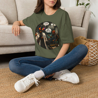 We Buzzin Comic Tee — 'I'm Here To Help'  Graphic T