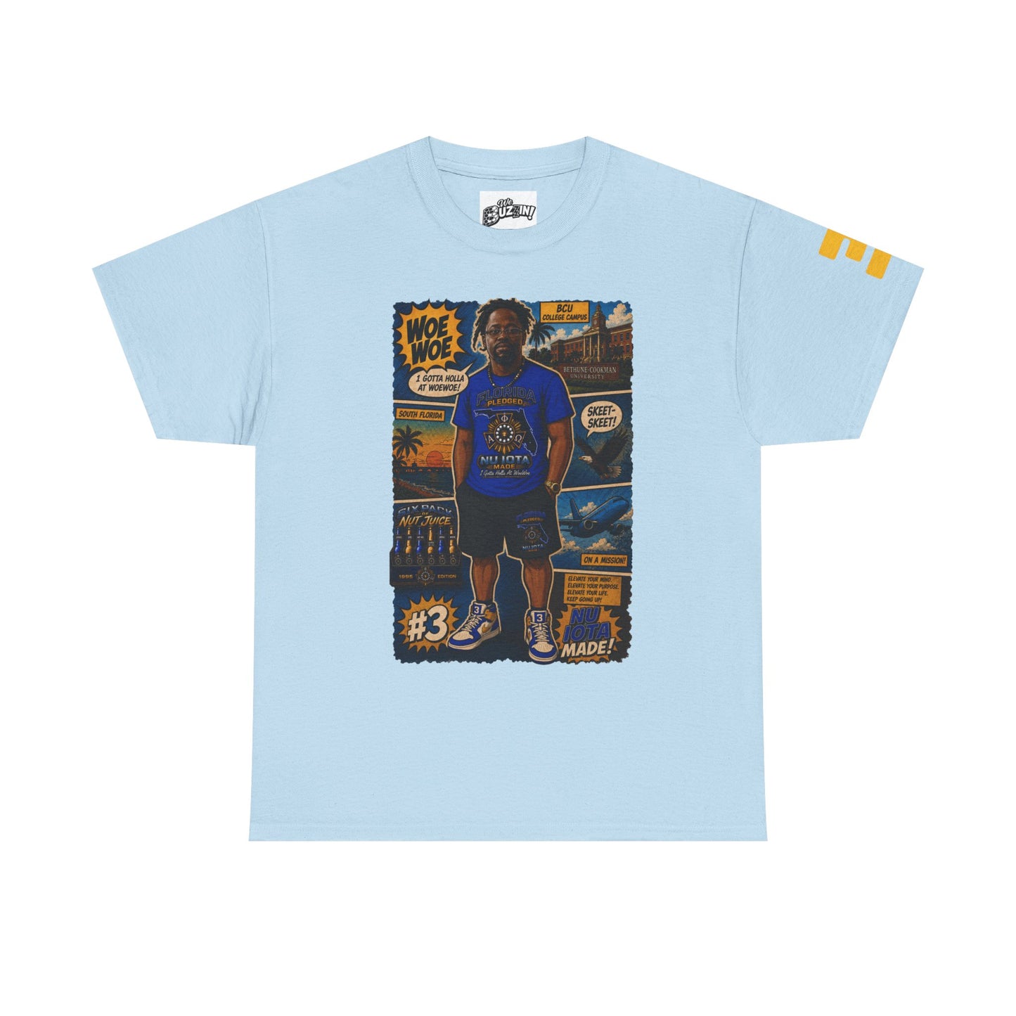 Comic Woe Woe Tee – Vintage Motorcycle Club Style Shirt