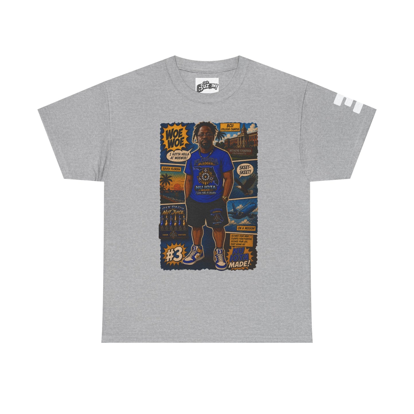 Comic Woe Woe Tee – Vintage Motorcycle Club Style Shirt
