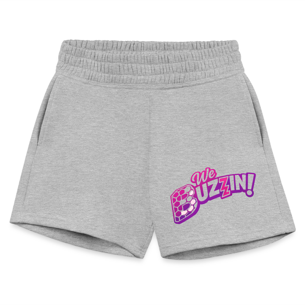 We Buzzin Women's Jogger Short - heather gray