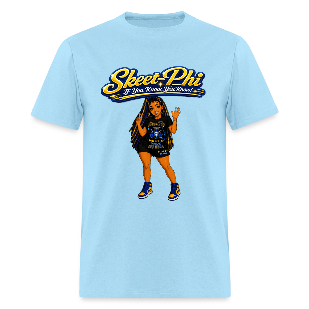 Skee phi 1  Premium T-Shirt - powder blue