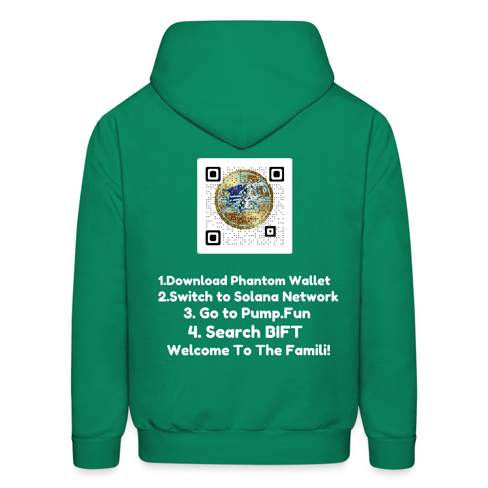 BLK Insct FAMILI Token Men's Hoodie - kelly green