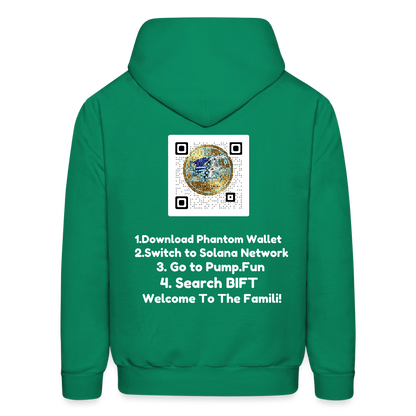 BLK Insct FAMILI Token Men's Hoodie - kelly green
