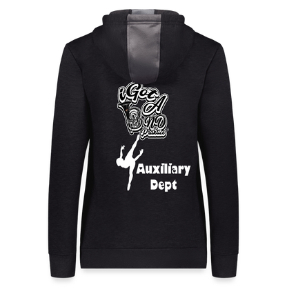 iGot Band Praktice Sportswear Ladies Three-Season Fleece Hoodie - carbon heather/black