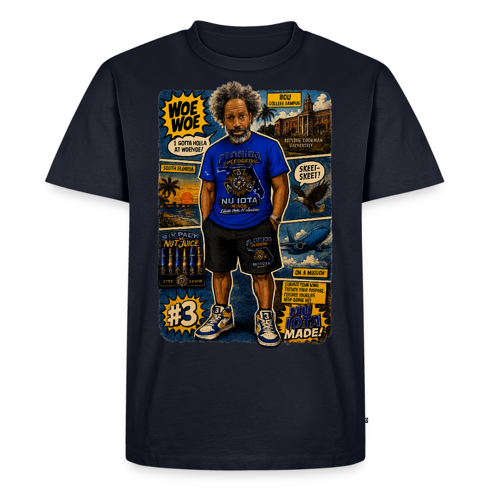 Comic Woe Woe Men's Premium T-Shirt - navy