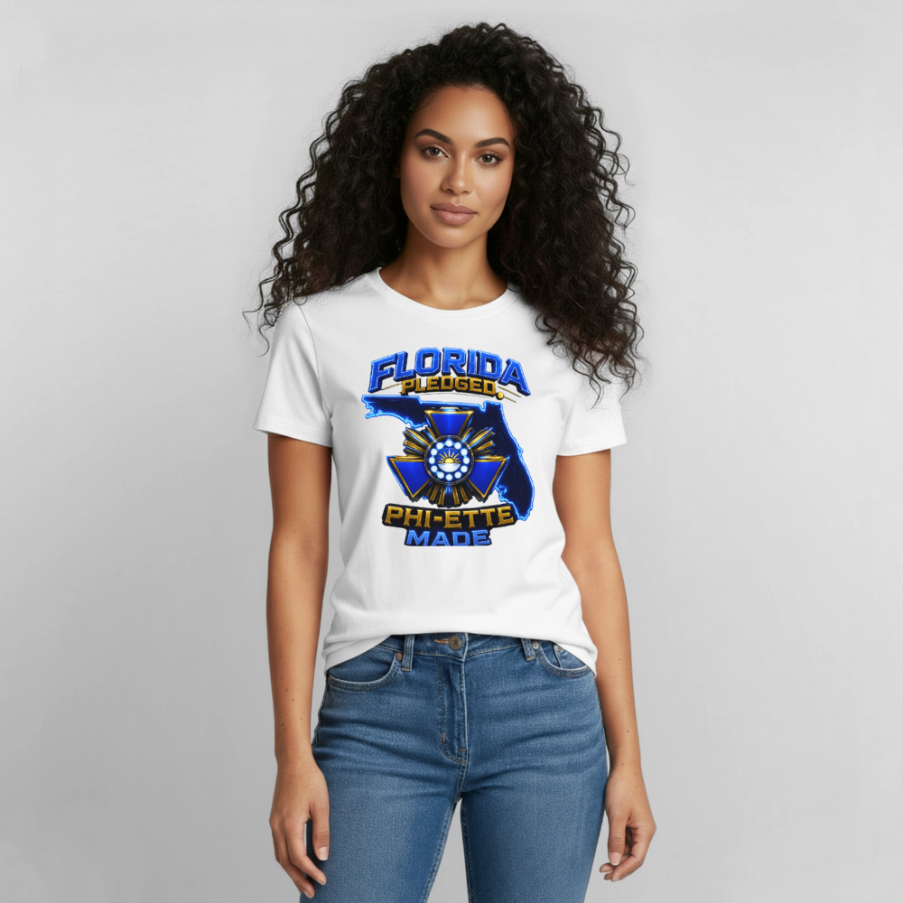 Phi-ette Princess Gildan Ultra Cotton Adult T-Shirt - white