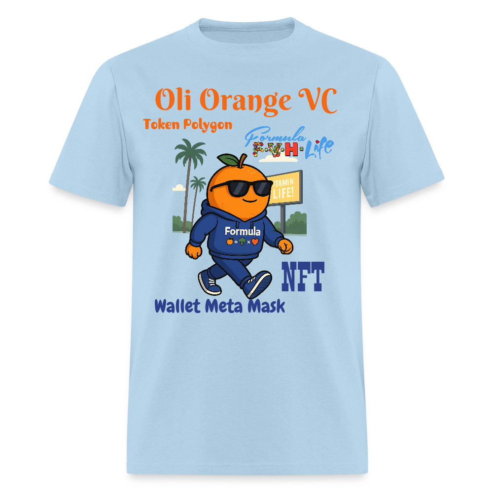 Formula Oli Orange 🍊 NFT Men's T-Shirt - powder blue