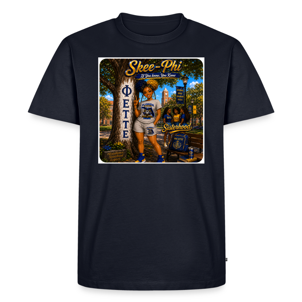 Ski Phi  Premium T-Shirt - navy