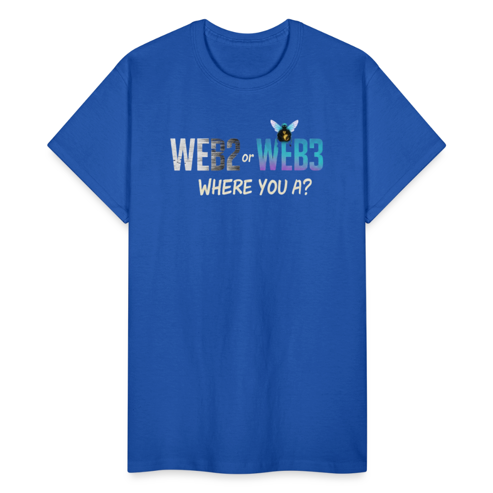 Web 2 Web 3  Ultra Cotton Adult T-Shirt - royal blue