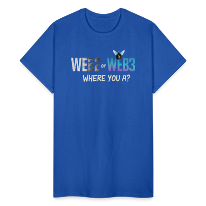 Web 2 Web 3  Ultra Cotton Adult T-Shirt - royal blue
